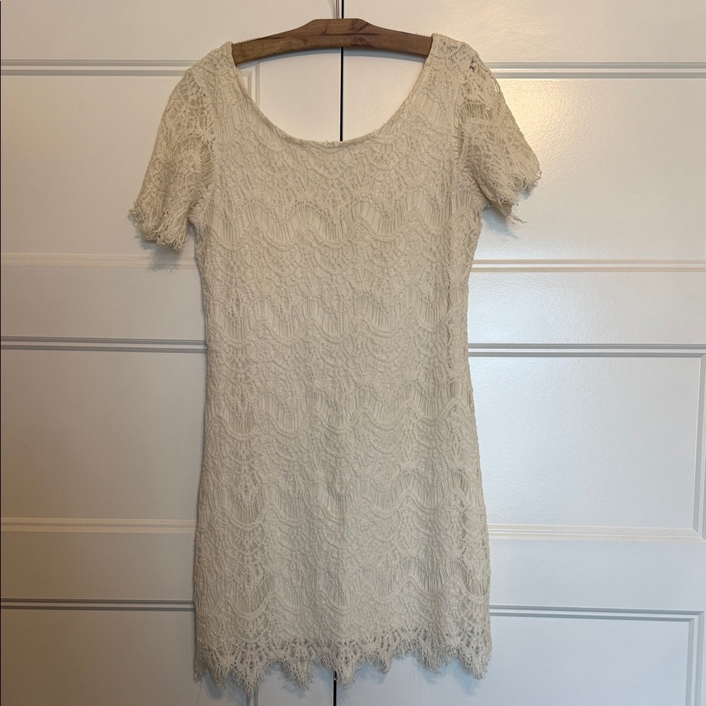 Cream Lace Dress